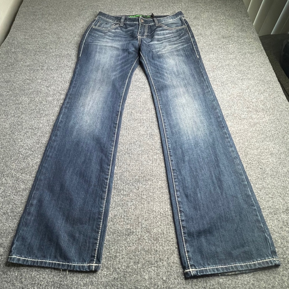 Rock & Roll Cowboy Pistol Straight Jeans Mens 33x34 Blue Regular Straight Leg